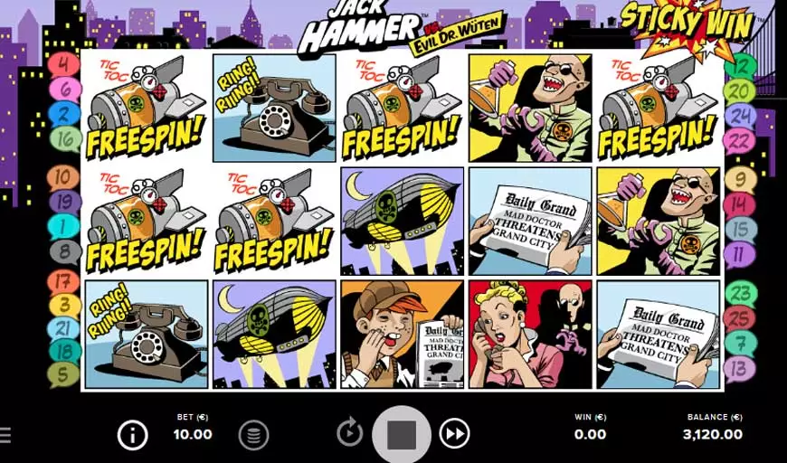 Jack Hammer Free Spins