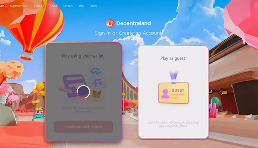 Decentraland Account