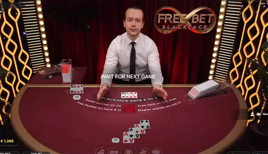 Free Bet BlackJack Live Table